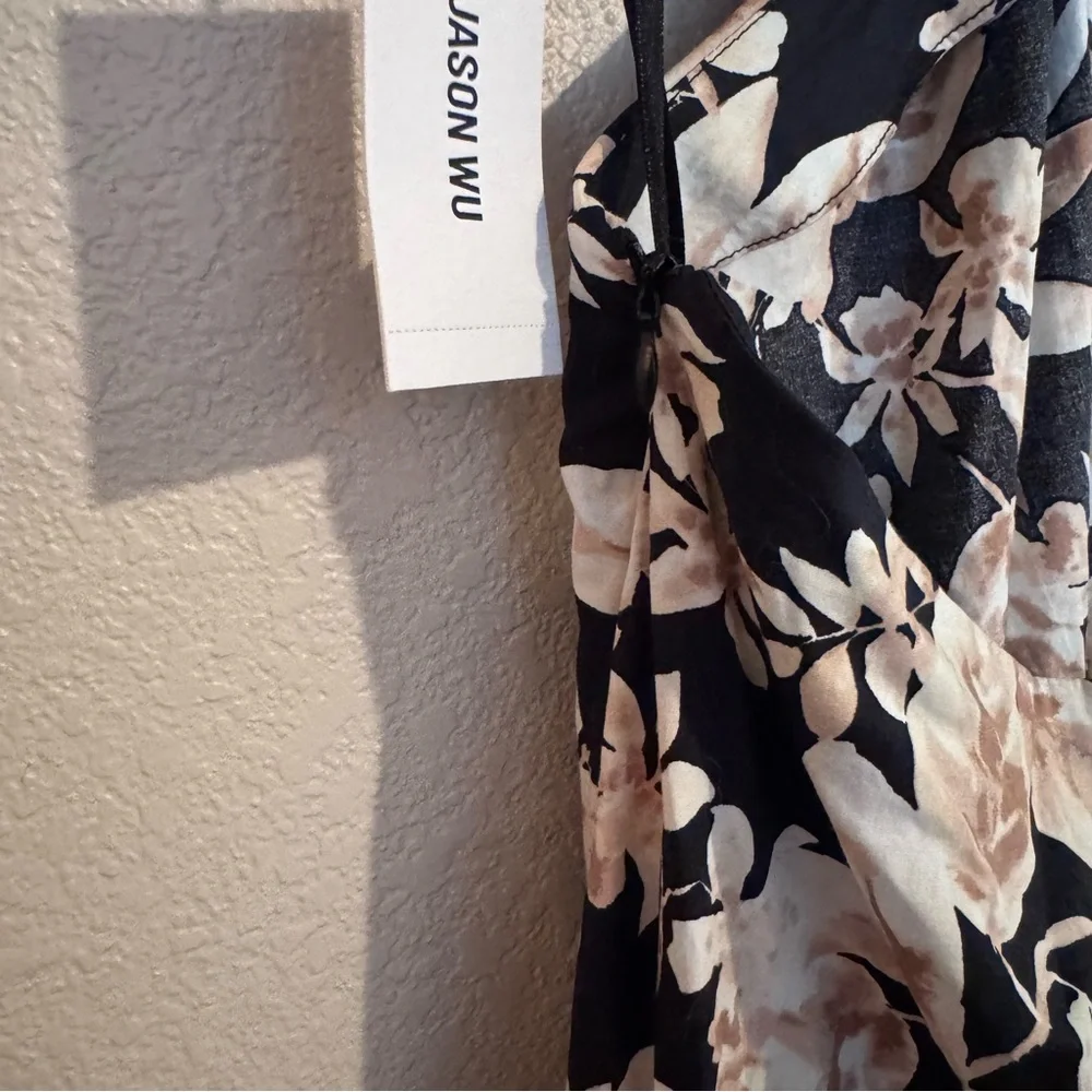 Jason Wu‎ Floral Open Back Maxi Dress
